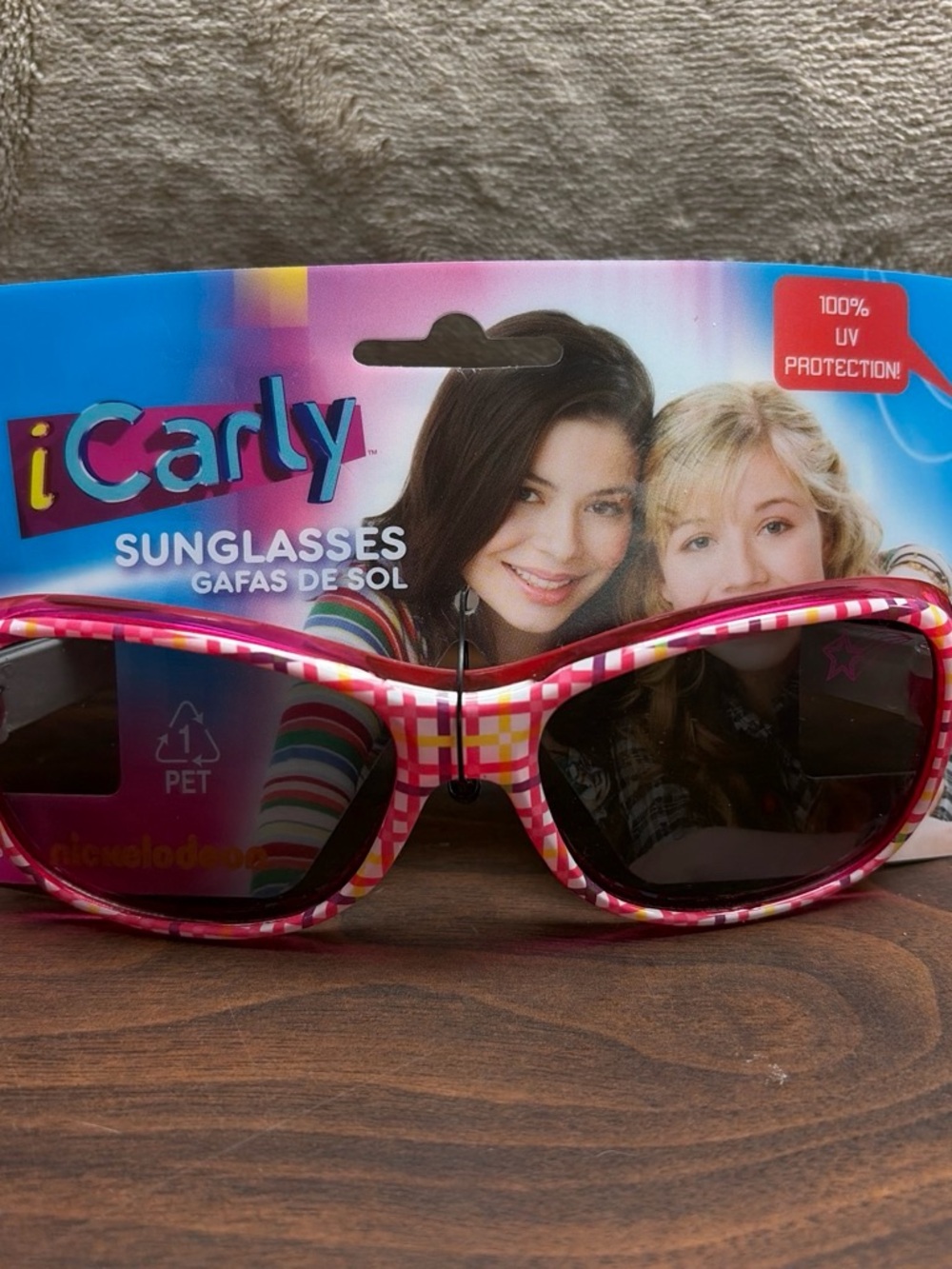 Nickelodeon iCarly Kids Sunglasses in Pink Plaid